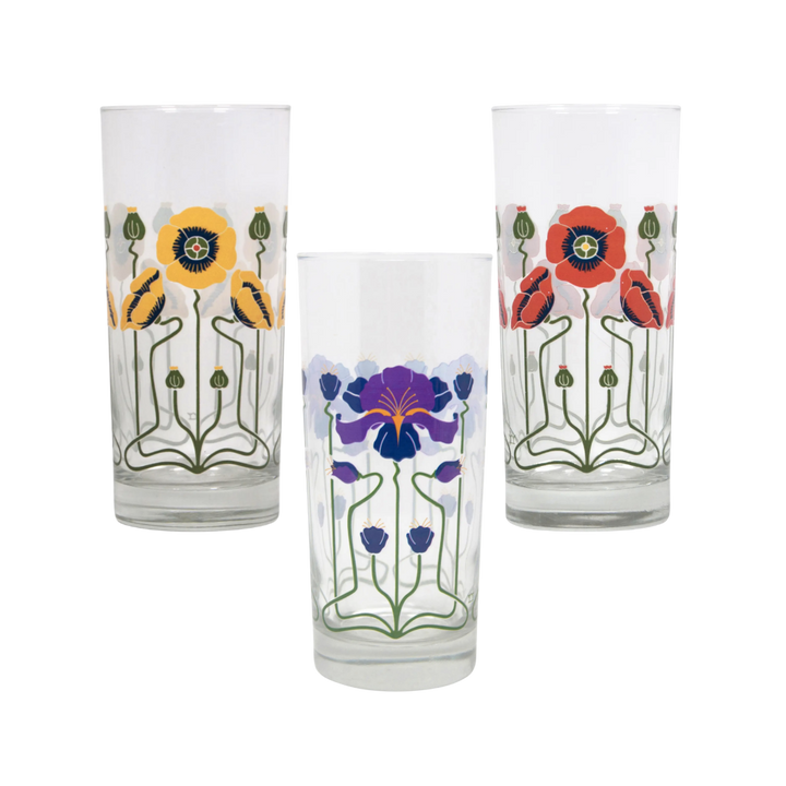 Flower Collins Glass