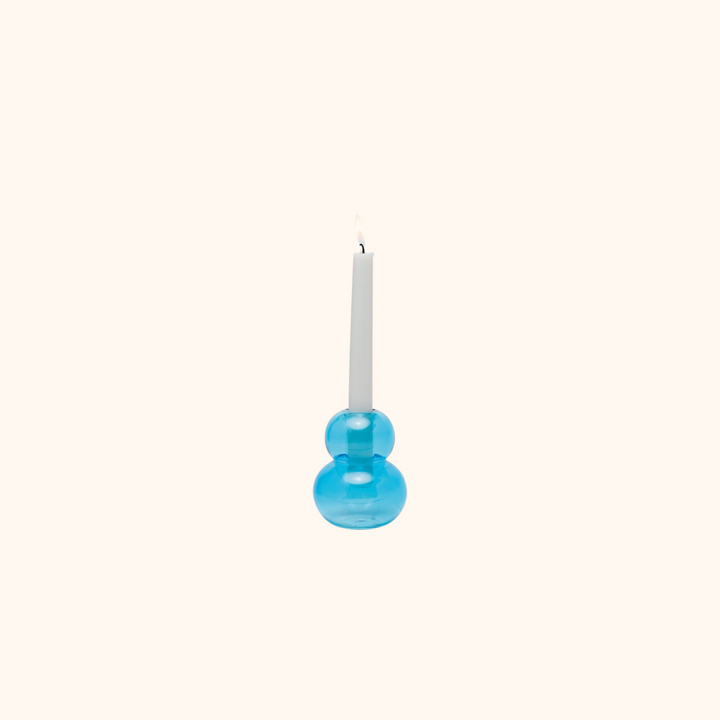 Realm Glass Bubble Stack Taper Holder
