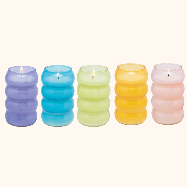 Realm 12oz Bubble Ribbed Glass Candle