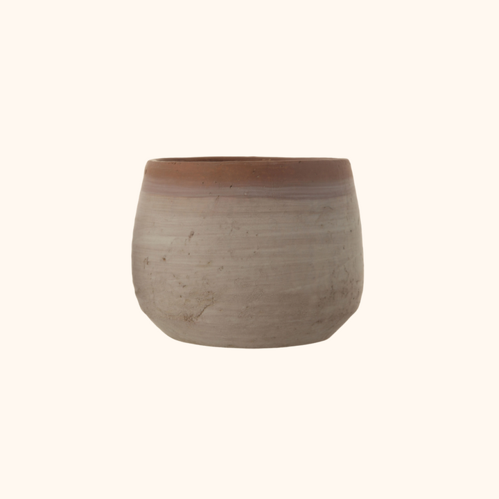 Terracotta Planter with Whitewash Finish