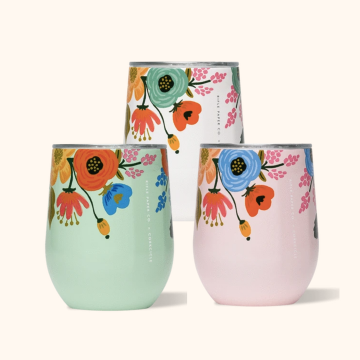 12oz Corkcicle x Rifle Paper Co Lively Floral Stemless Tumbler