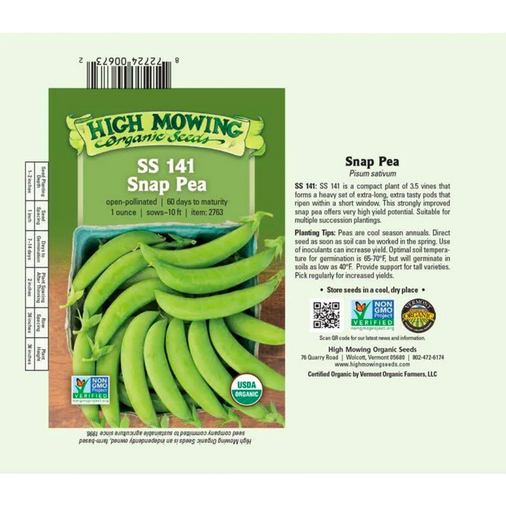 SS 141 Snap Pea: 1 OZ