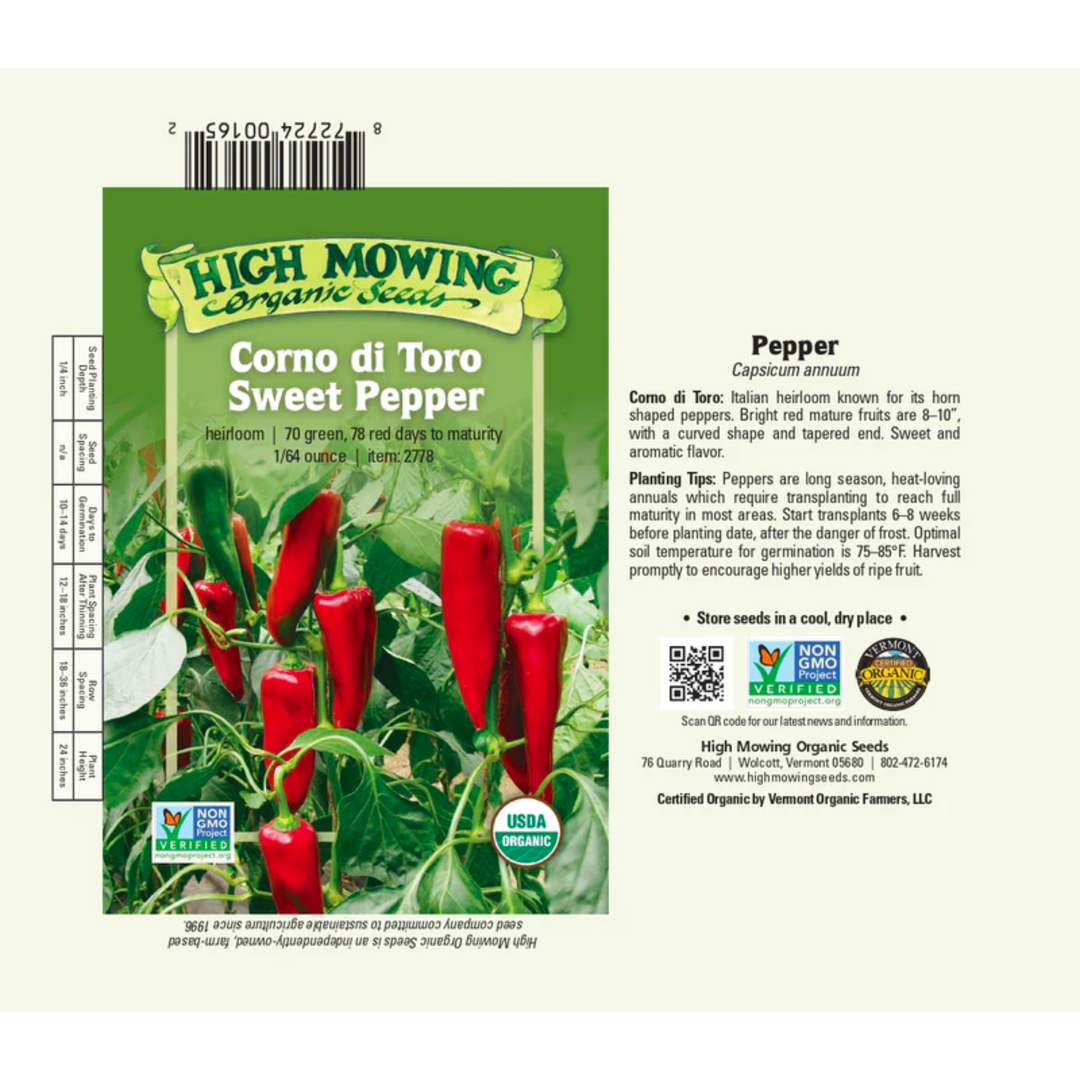 Corno di Toro Pepper: 1/64 OZ