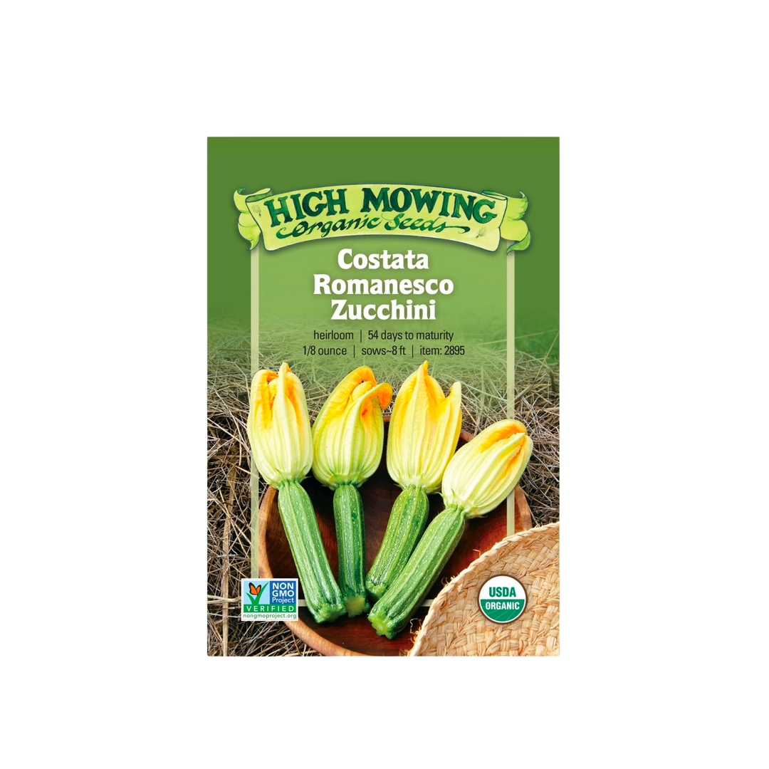 Costata Romanesco Zucchini: 1/8 OZ