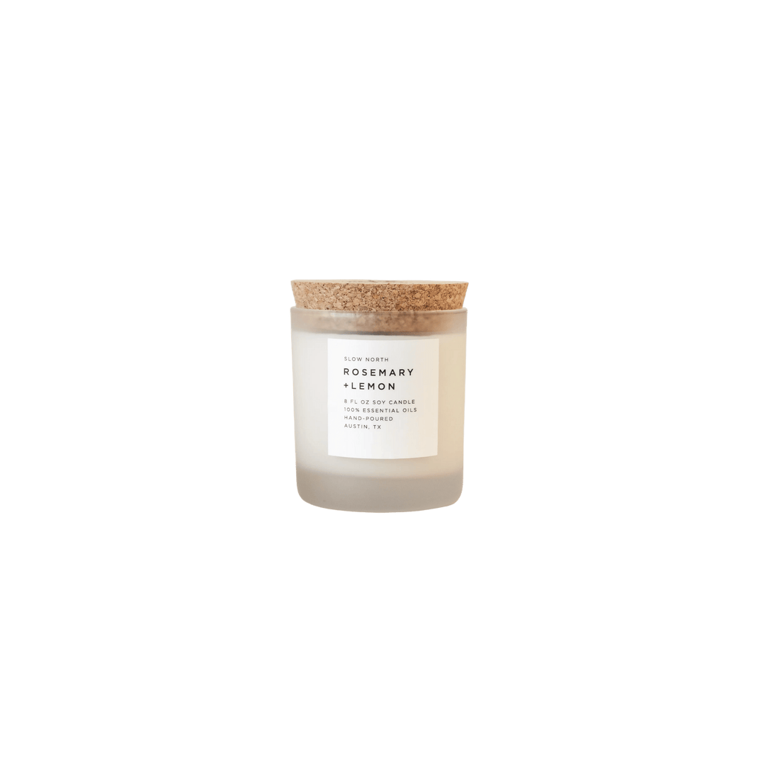 Rosemary + Lemon Frosted Candle