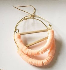 Terrain Beaded Hoop Earring