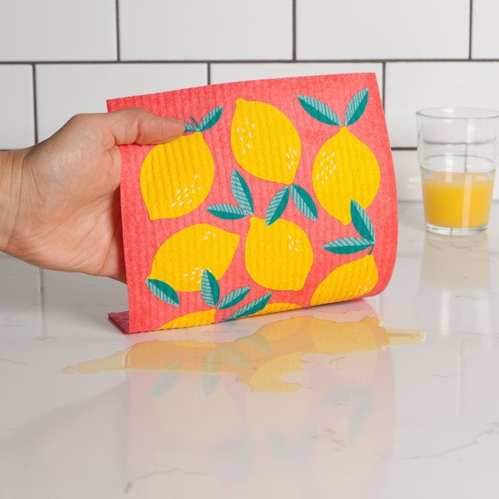 Lemons Swedish Dishcloth