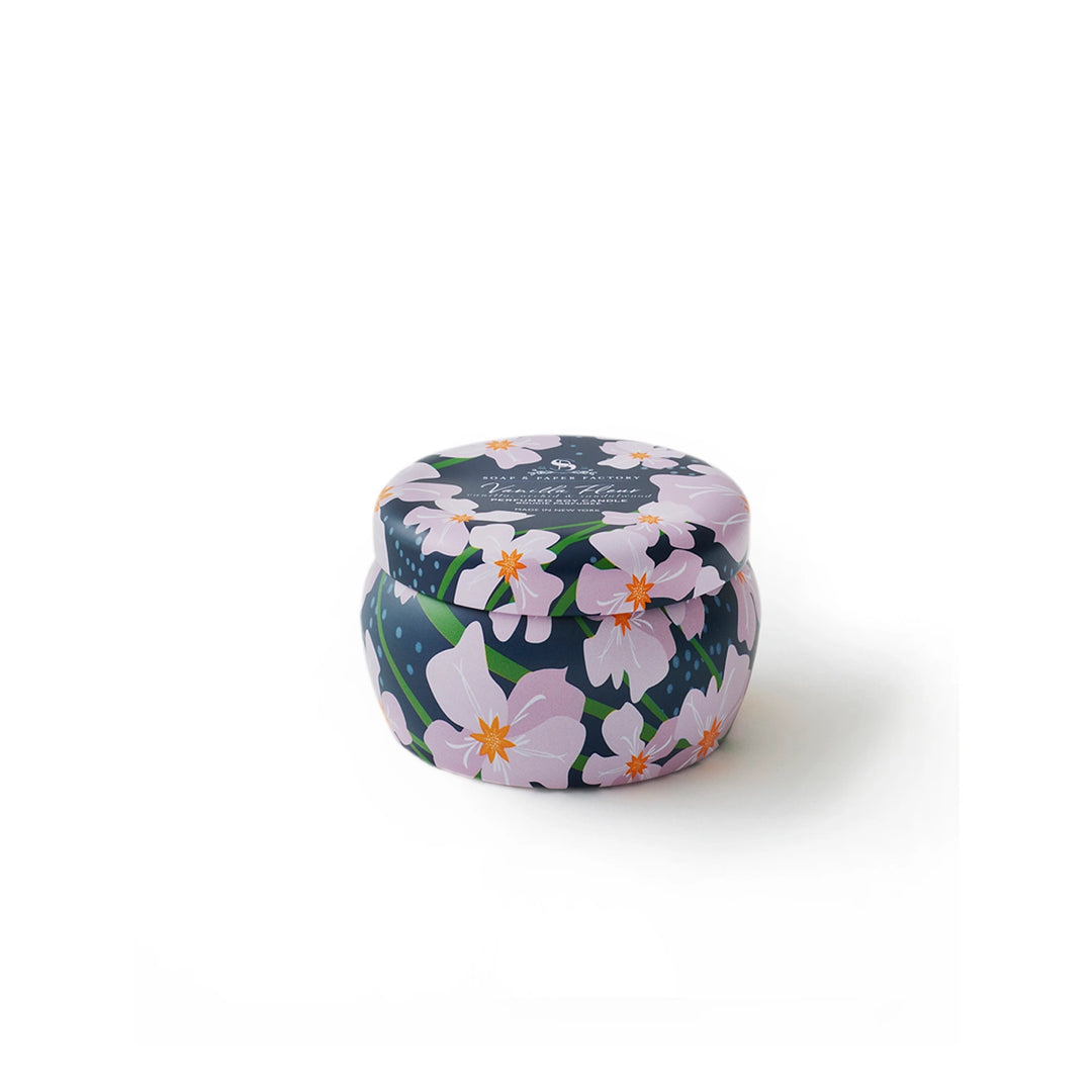 Vanilla Fleur Small Tin Soy Candle
