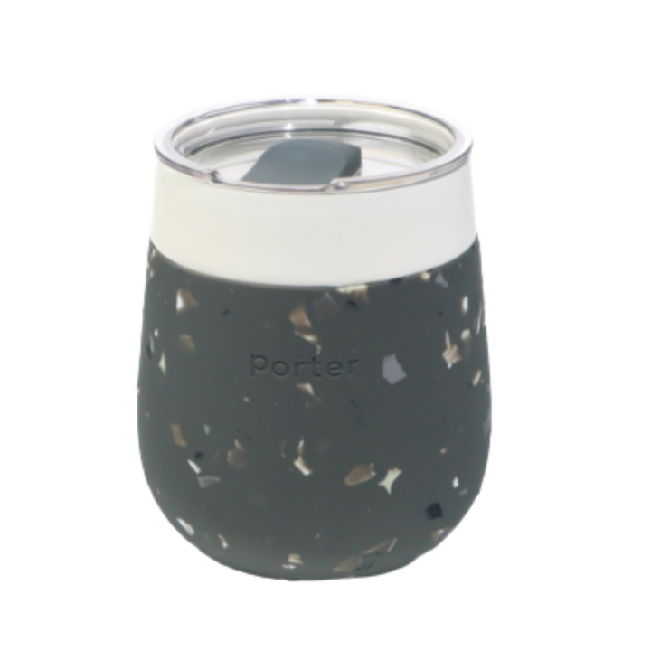 Insulated Ceramic Stainless Steel Glass Cup 11oz - Terrazzo